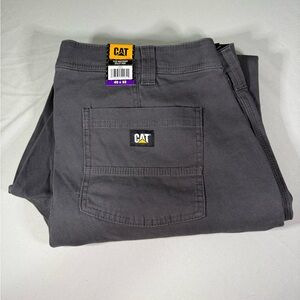 CAT Caterpillar Utility Work Pants Men 40x32 Gray Heavy Duty Canvas NWT